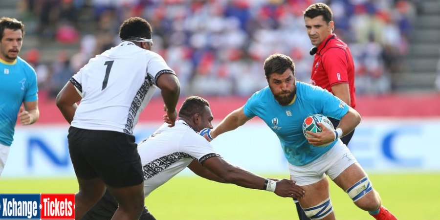 The groundwork for Uruguay's noteworthy loss of Fiji under the sun at the Kamaishi Memorial Ground started