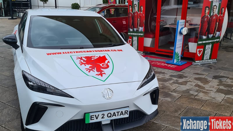Wales Football World Cup fans driving to Qatar in electronic car
